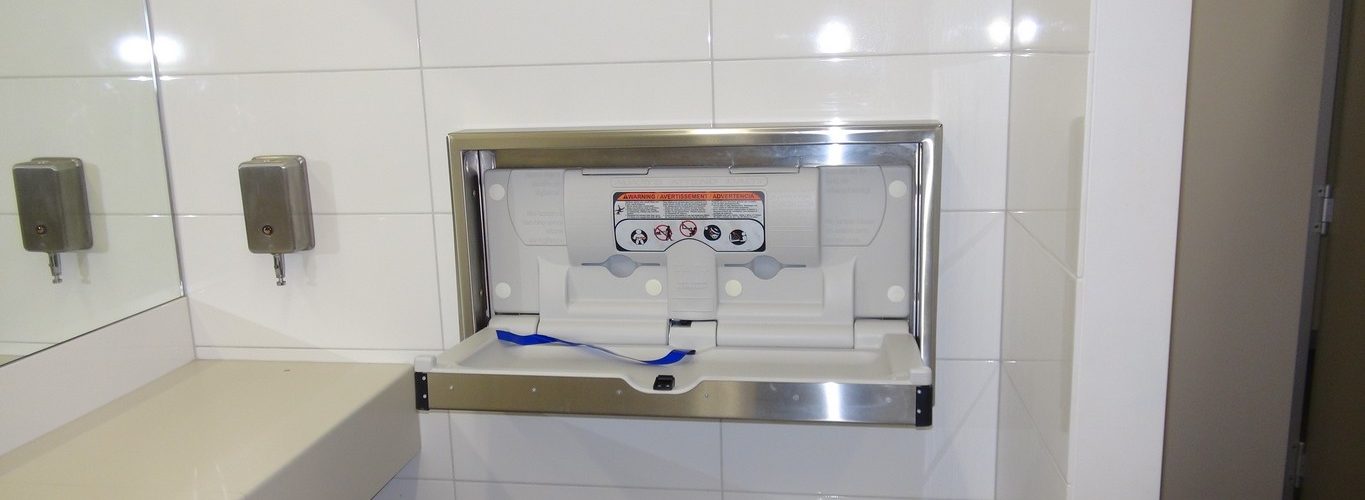 Amenities Block Shared Modern, Clean Facilities, Baby change Table