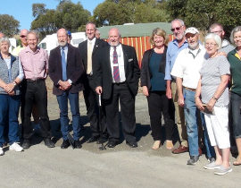 Everyone attending the Eudunda Caravan Park Opening
