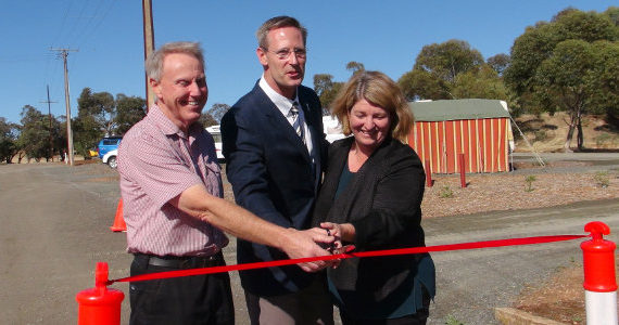 Official Opening of Eudunda Caravan Park - Trevor Dan Jane